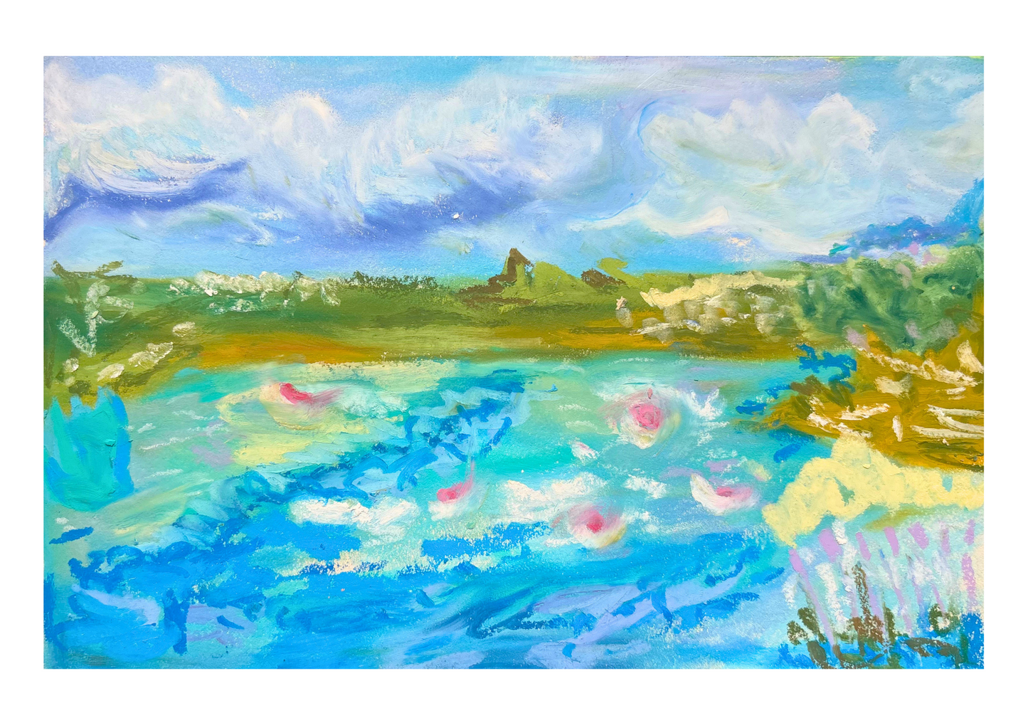 Oil pastel landscape #3