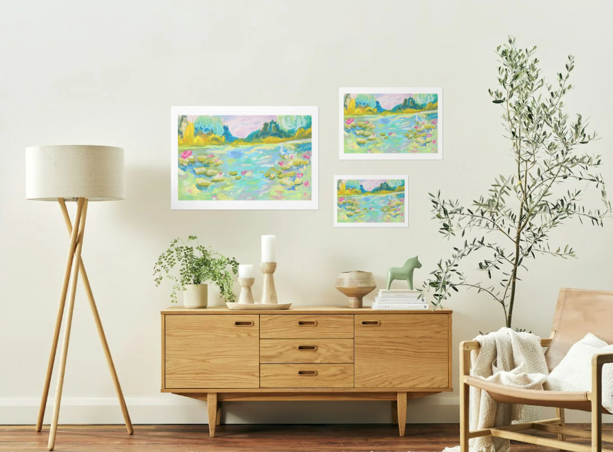 Oil pastel landscape #1 - Print